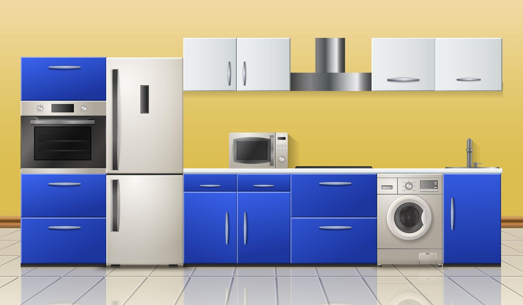 household-appliances-modern-kitchen-realistic-interior-view-with-refrigerator-stove-microwave-dishwasher-yellow-blue-vector-illustration_1284-69276